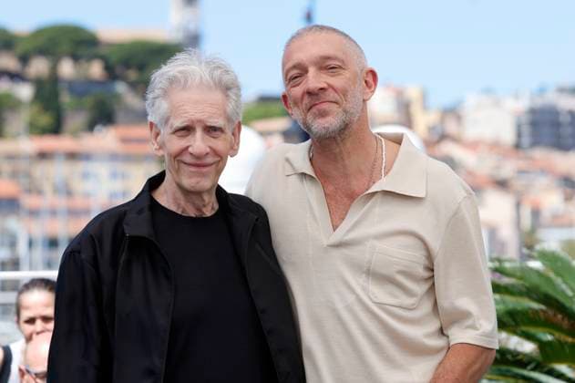 David Cronenberg and Vincent Cassel at the photocall for the feature film The Shrouds at the Festival de Cannes 2024 77 Cannes International Film Festival at the Palais des Festivals Cannes, 21 05 2024 Foto:xD.xBedrosianx xFuturexImagex shrouds_4503