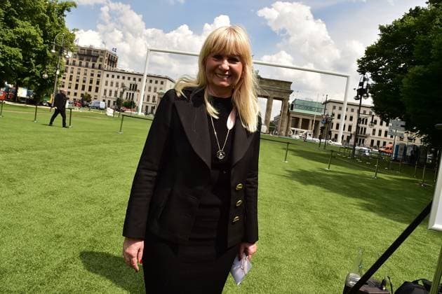 Press conference on UEFA EURO 2024 in Berlin Iris Spranger, Senator for the Interior and Sport Press conference Presentation of the Fan Zone Berlin Ð what awaits visitors to UEFA EURO 2024 in the capital in Berlin 21 05 2024 Photopress Mueller