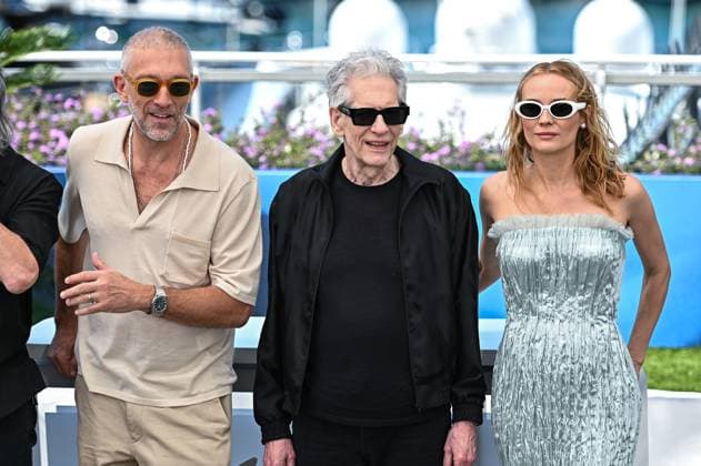 May 21, 2024, Cannes, Cannes, France: DIANE KRUGER, DAVID CRONENBERG and VINCENT CASSEL attend the The Shrouds (Les Linceuls) Photocall at the 77th annual Cannes Film Festival at Palais des Festivals on May 21, 2024 in Cannes, France. Cannes France - ZUMAk160 20240521_zip_k160_030 Copyright: xStefanosxKyriazisx