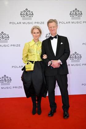 STOCKHOLM, SWEDEN 20240521 Lena Endre and her husband Martin Wickström arrive at the Polar Prize 2024, awarded at the Grand Hotel in Stockholm STOCKHOLM SWEDEN x10070x  Copyright: xJessicaxGow TTx POLARPRISET 2024 6ulDkw_fLRE