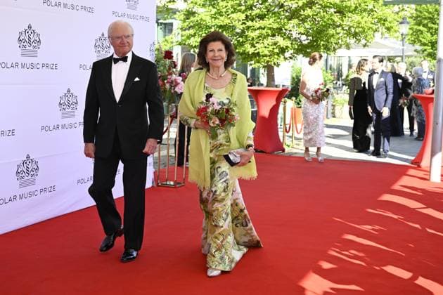 STOCKHOLM, SWEDEN 20240521 King Carl Gustaf and Queen Silvia arrive at the Polar Prize 2024, awarded at the Grand Hotel in Stockholm STOCKHOLM SWEDEN x10070x  Copyright: xJessicaxGow TTx POLARPRISET 2024 7FE40AUynuE