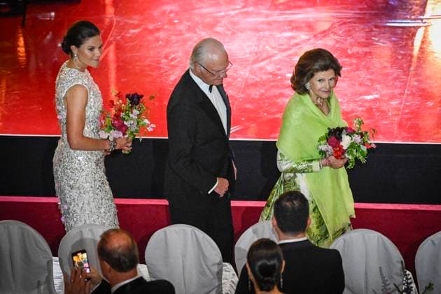 STOCKHOLM, SWEDEN 20240521 Crown Princess Victoria, King Carl Gustaf and Queen Silvia take their seats for the Polar Prize 2024, which will be awarded at the Grand Hotel in Stockholm STOCKHOLM SWEDEN x10070x  Copyright: xJessicaxGow TTx POLARPRISET 2024 iN1msoWgeFo