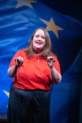News Themen der Woche KW21 News Bilder des Tages Wahlkampfveranstaltung Bündnis90 Die Grünen Townhall-Veranstaltung in Bremen Ricarda Lang, Bundesvorsitzende, in Bremen im Wahlkampf für die Grüne Partei;Wahlkampfveranstaltung Bündnis90 Die Grünen Townhall-Veranstaltung in Bremen Ricarda Lang, Bundesvorsitzende, in Bremen im Wahlkampf für die Grüne Partei, Bremen Bremen Deutschland Metropol Theater *** Election Campaign Event Bündnis90 Die Grünen Townhall Event in Bremen Ricarda Lang, Federal Chairwoman, in Bremen campaigning for the Green Party Election Campaign Event Bündnis90 Die Grünen Townhall Event in Bremen Ricarda Lang, Federal Chairwoman, in Bremen campaigning for the Green Party, Bremen Bremen Germany Metropol Theater
