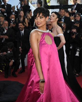 77th Cannes Film Festival 2024, Red carpet film Marcello mio Cannes, 77th Cannes Film Festival 2024, Red carpet film Marcello mio In the photo: Eve Gilles Cannes France  Copyright: xIPA ABACAx