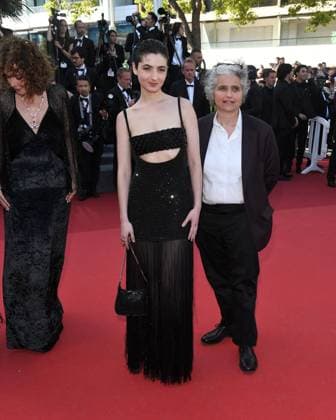 77th Cannes Film Festival 2024, Red carpet film Marcello mio Cannes, 77th Cannes Film Festival 2024, Red carpet film Marcello mio In the photo: Tecla Insolia, Viola Prestieri Cannes France  Copyright: xIPA ABACAx
