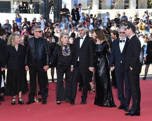 Cannes, 77th Cannes Film Festival 2024, Red carpet film Marcello mio In the photo: Nicole Garcia, Benjamin Biolay, Catherine Deneuve, Christophe HonorÃ , Chiara Mastroianni, Fabrice Luchini, Melvil Poupaud  Copyright: xAlbertoxTerenghix xipa-agency.nex xPoolxPhotoxEventsx03x IPA_Agency_IPA46366933