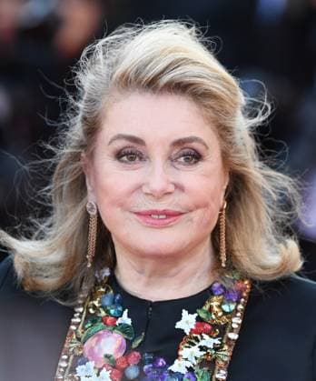 French actress Catherine Deneuve attends the premiere of Marcello Mio at the 77th Cannes Film Festival in Cannes, France on Tuesday May 21, 2024.  CAN20240521149 RUNExHELLESTAD