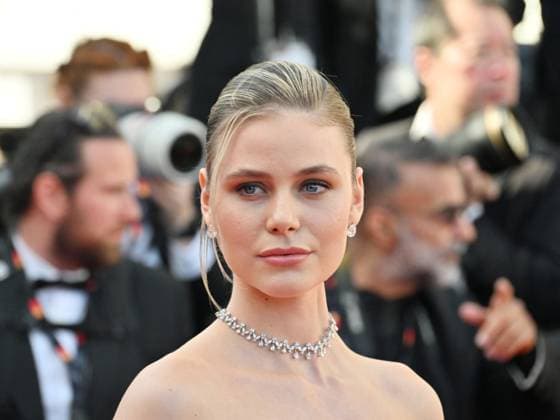 Cannes, 77th Cannes Film Festival 2024, Seventh evening - Red carpet film Marcello Mio Cannes, 77th Cannes Film Festival 2024, Seventh evening - Red carpet film Marcello Mio - In the photo: Emilia Bartoeck Cannes France  Copyright: xIPA ABACAx