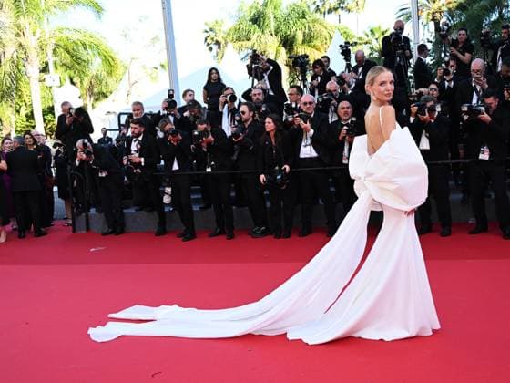Cannes, 77th Cannes Film Festival 2024, Eighth evening - red carpet of the film Marcello Mio In the photo: LEONIE HANNE  Copyright: xSimonexComix xipa-agency.netx xPoolxPhotoxEventsx03x IPA_Agency_IPA46371346