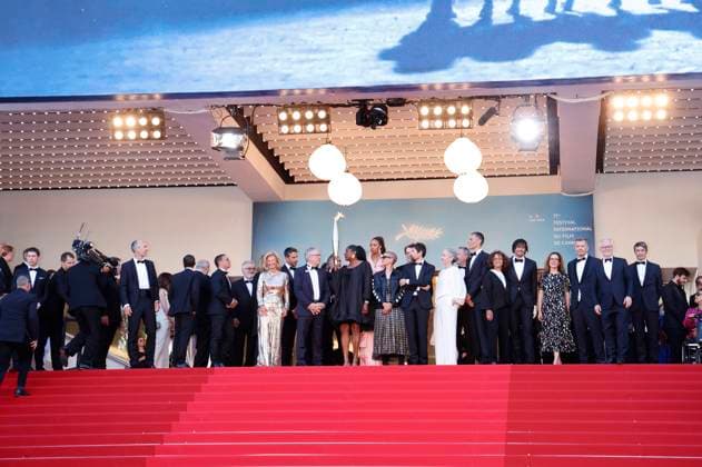 Festival President Iris Knobloch with Olympic athletes and guests at the premiere of the feature film Marcello Mio at the Festival de Cannes 2024 77 Cannes International Film Festival at the Palais des Festivals Cannes, 21 05 2024 Foto:xD.xBedrosianx xFuturexImagex marcello_4551