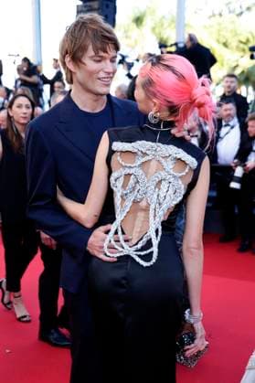 Jordan Barrett and Allegra Ream at the premiere of the feature film Marcello Mio at the Festival de Cannes 2024 77 Cannes International Film Festival at the Palais des Festivals Cannes, 21 05 2024 Foto:xD.xBedrosianx xFuturexImagex marcello_4586