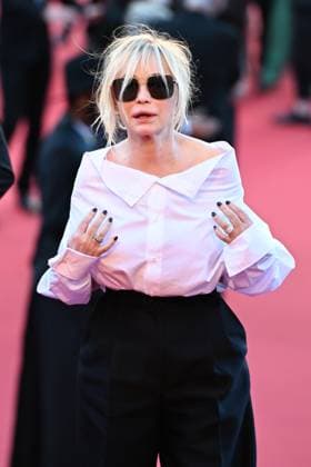 77eme Festival International du Film de Cannes MontÃ e des marches Of Marcello Mio 77th International Cannes Film Festival Red Carpet Of Marcello Mio Emmanuelle Beart 305311 2024 05 21 Cannes France Beart, Emmanuelle  Copyright: xSergexArnalx xStarfacex STAR_305311_035