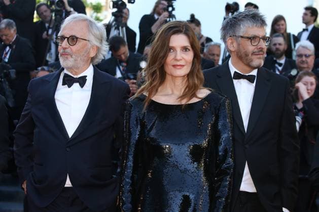 77th Cannes Film Festival Red carpet of the film Marcello mio Fabrice Luchini, Chiara Mastroianni and Christophe Honore 305312 2024 05 21 Cannes France  Copyright: xIsabellexVautierx xStarfacex STAR_305312_016