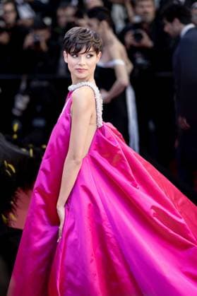 Cannes, France 20th May, 2024 Eve Gilles attends Marcello Mio Screening red carpet at the 77th annual Cannes Film Festival at Palais des Festivals on May 20, 2024 in Cannes, France CINEMA 77eme Festival de Cannes Red Carpet du film Marcello Mio 20 05 2024 NorbertScanella Panoramic 