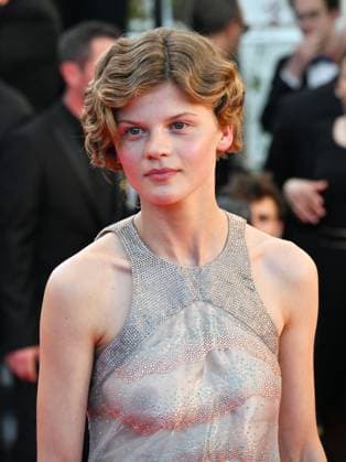 **Cannes, 77th Cannes Film Festival 2024, Eighth evening - red carpet of the film Marcello Mio Cannes, 77th Cannes Film Festival 2024, Eighth evening - Red carpet film Marcello Mio - In the photo: CÃ leste Brunnquell Cannes France  Copyright: xIPA ABACAx