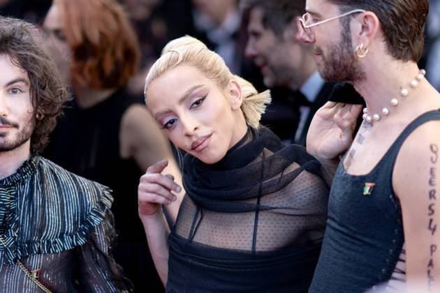 Cannes, France 21th May, 2024 Bilal Hassani attends Marcello Mio Screening red carpet at the 77th annual Cannes Film Festival at Palais des Festivals on May 21, 2024 in Cannes, France CINEMA 77eme Festival de Cannes Red Carpet du film Marcello Mio 21 05 2024 NorbertScanella Panoramic 