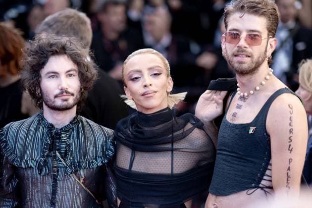 Cannes, France 21th May, 2024 Bilal Hassani attends Marcello Mio Screening red carpet at the 77th annual Cannes Film Festival at Palais des Festivals on May 21, 2024 in Cannes, France CINEMA 77eme Festival de Cannes Red Carpet du film Marcello Mio 21 05 2024 NorbertScanella Panoramic 