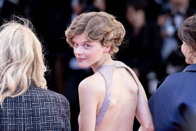 Cannes, France 21th May, 2024 Celeste Brunnquell attends Marcello Mio Screening red carpet at the 77th annual Cannes Film Festival at Palais des Festivals on May 21, 2024 in Cannes, France CINEMA 77eme Festival de Cannes Red Carpet du film Marcello Mio 21 05 2024 NorbertScanella Panoramic 