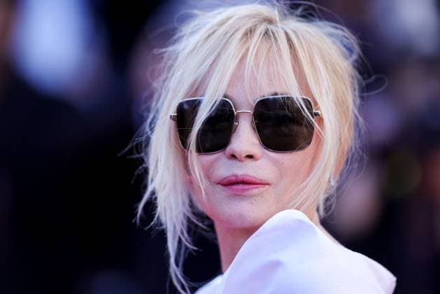 Cannes - Marcello Mio Red Carpet President of the Jury Camera d?Or Emmanuelle Beart attends the Marcello Mio Red Carpet at the 77th annual Cannes Film Festival at Palais des Festivals on May 21, 2024 in Cannes, France. Photo by ShootPix ABACAPRESS.COM. Cannes France  Copyright: xShootPix ABACAx