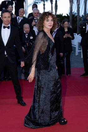 Cannes - Marcello Mio Red Carpet Valeria Golino attends the Marcello Mio Red Carpet at the 77th annual Cannes Film Festival at Palais des Festivals on May 21, 2024 in Cannes, France. Photo by ShootPix ABACAPRESS.COM Cannes France  Copyright: xShootPix ABACAx