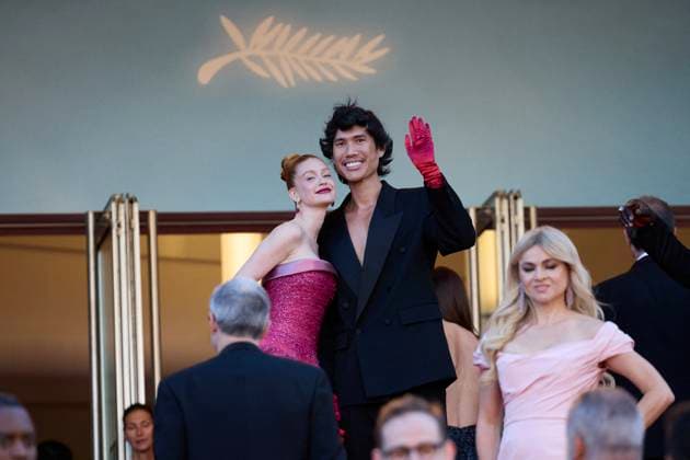 M MontÃ e des marches du film Â Marcello Mio Â lors du 77eme Festival International du Film de Cannes Marina Ruy Barbosa, Patrick Ta MontÃ e des marches du film Â Marcello Mio Â lors du 77eme Festival International du Film de Cannes, au Palais des Festivals Ã Cannes On may 21th 2024 Jacovides Moreau Bestimage Red carpet of the movie Â Marcello Mio Â during the 77th Cannes International Film Festival at the Palais des Festivals in Cannes, France On may 21th 2024 Cannes France  Copyright: xJACOVIDES-MOREAUx xBESTIMAGExJACOVIDES-MOREAUx xBESTIMAGEx