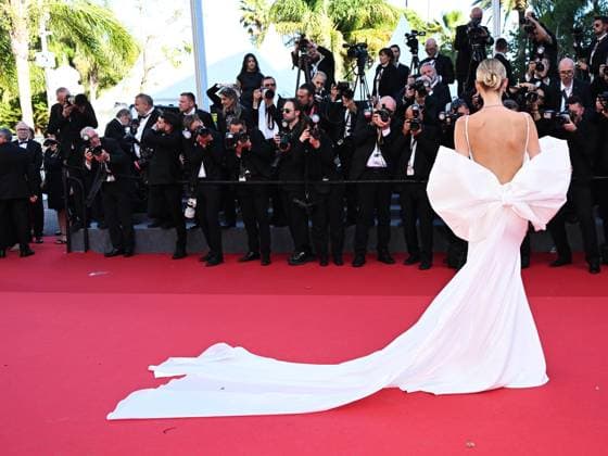 Cannes, France: Cannes, 77th Cannes Film Festival 2024, Eighth evening - red carpet of the film Marcello Mio In the photo: LEONIE HANNE Cannes France  - ZUMAp169 20240521_zea_p169_1403 Copyright: xSimonexComix