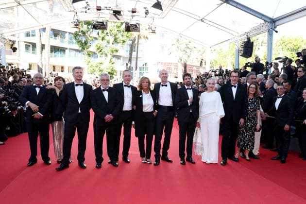J MontÃ e des marches du film Â Marcello Mio Â lors du 77eme Festival International du Film de Cannes Guest, Delphine Ernotte, guest, Emmanuel Chain MontÃ e des marches du film Â Marcello Mio Â lors du 77eme Festival International du Film de Cannes, au Palais des Festivals Ã Cannes Le 21 mai 2024 Jacovides Moreau Bestimage Red carpet of the movie Â Marcello Mio Â during the 77th Cannes International Film Festival at the Palais des Festivals in Cannes, France On may 21th 2024 Cannes France  Copyright: xJACOVIDES-MOREAUx xBESTIMAGExJACOVIDES-MOREAUx xBESTIMAGEx