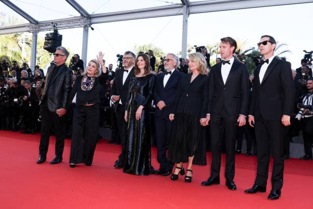 J MontÃ e des marches du film Â Marcello Mio Â lors du 77eme Festival International du Film de Cannes Benjamin Biolay, Catherine Deneuve, Christophe HonorÃ , Chiara Mastroianni, Fabrice Luchini, Nicole Garcia, Hugh Skinner, Melvil Poupaud MontÃ e des marches du film Â Marcello Mio Â lors du 77eme Festival International du Film de Cannes, au Palais des Festivals Ã Cannes On may 21th 2024 Jacovides Moreau Bestimage Red carpet of the movie Â Marcello Mio Â during the 77th Cannes International Film Festival at the Palais des Festivals in Cannes, France On may 21th 2024 Cannes France  Copyright: xJACOVIDES-MOREAUx xBESTIMAGExJACOVIDES-MOREAUx xBESTIMAGEx