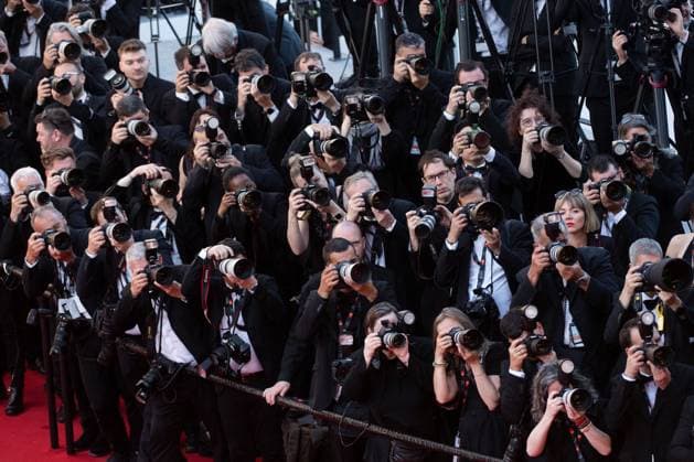 Cannes Marcello Mio Premiere Photographers working during the Marcello Mio Premiere as part of the 77th Cannes International Film Festival in Cannes, France on May 20, 2024. Photo by Aurore Marechal ABACAPRESS.COM Cannes France  Copyright: xMarechalxAurore ABACAx