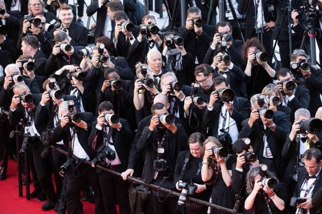 Cannes Marcello Mio Premiere Photographers working during the Marcello Mio Premiere as part of the 77th Cannes International Film Festival in Cannes, France on May 20, 2024. Photo by Aurore Marechal ABACAPRESS.COM Cannes France  Copyright: xMarechalxAurore ABACAx