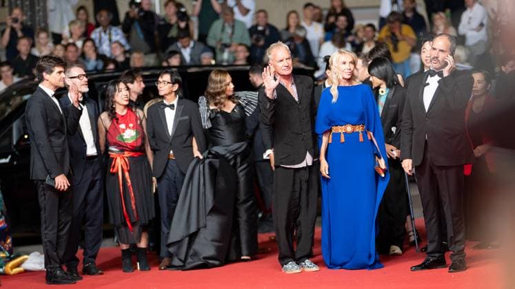 77eme Festival International du Film de Cannes Montee des marches du film Parthenope 77th International Cannes Film Festival Red carpet of Parthenope movie 305317 2024 05 21 Cannes France Sumner, Gordon Matthew Thomas Sting Styler, Trudie  Copyright: xEstellexCarlierx xStarfacex STAR_305317_024