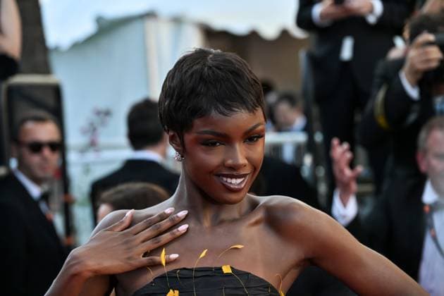 Cannes, France: Cannes, 77th Cannes Film Festival 2024 Red Carpet of the film Marcello Mio In the photo: Leomie Anderson Cannes France  - ZUMAp169 20240521_zea_p169_942 Copyright: xManuelexMangiarotti xipa-agencyx