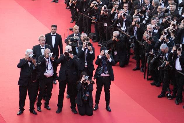 Cannes Marcello Mio Premiere Photographers working during the Marcello Mio Premiere as part of the 77th Cannes International Film Festival in Cannes, France on May 20, 2024. Photo by Aurore Marechal ABACAPRESS.COM Cannes France  Copyright: xMarechalxAurore ABACAx