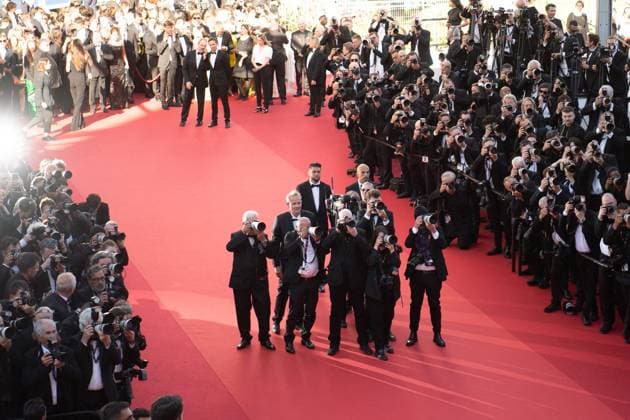 Cannes Marcello Mio Premiere Photographers working during the Marcello Mio Premiere as part of the 77th Cannes International Film Festival in Cannes, France on May 20, 2024. Photo by Aurore Marechal ABACAPRESS.COM Cannes France  Copyright: xMarechalxAurore ABACAx