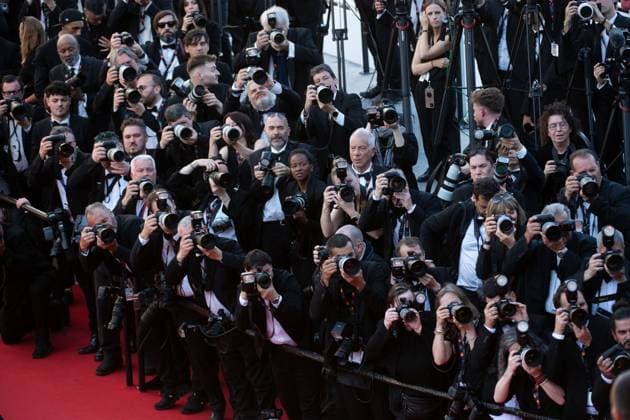 Cannes Marcello Mio Premiere Photographers working during the Marcello Mio Premiere as part of the 77th Cannes International Film Festival in Cannes, France on May 20, 2024. Photo by Aurore Marechal ABACAPRESS.COM Cannes France  Copyright: xMarechalxAurore ABACAx