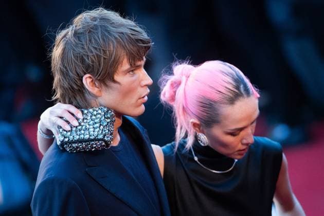 Cannes Marcello Mio Premiere Jordan Barrett and Allegra Ream attending the Marcello Mio Premiere as part of the 77th Cannes International Film Festival in Cannes, France on May 20, 2024. Photo by Aurore Marechal ABACAPRESS.COM Cannes France  Copyright: xMarechalxAurore ABACAx