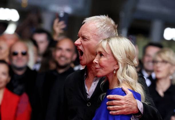 J MontÃ e des marches du film Â Parthenope Â lors du 77eme Festival International du Film de Cannes Sting et sa femme Trudie Styler MontÃ e des marches du film Â Parthenope Â lors du 77eme Festival International du Film de Cannes, au Palais des Festivals Ã Cannes Le 21 mai 2024 Jacovides Moreau Bestimage Red carpet of the movie Â Parthenope Â during the 77th Cannes International Film Festival at the Palais des Festivals in Cannes, France On may 21th 2024 Cannes France  Copyright: xJACOVIDES-MOREAUx xBESTIMAGExJACOVIDES-MOREAUx xBESTIMAGEx