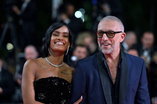 Cannes - Parthenope Screening Vincent Cassel and Narah Baptista attend the Parthenope Red Carpet at the 77th annual Cannes Film Festival at Palais des Festivals on May 21, 2024 in Cannes, France. Photo by Franck Castel ABACAPRESS.COM Cannes France  Copyright: xCastelxFranck ABACAx
