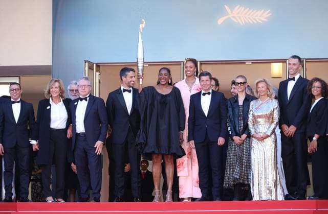 May 21, 2024, Cannes, France: Tony Estanguet, Marie-Jose Perec, Iliana Rupert, David Lisnard attends the Marcello Mio Red Carpet at the 77th annual Cannes Film Festival at Palais des Festivals on May 21, 2024 in Cannes, France. Cannes France - ZUMAs181 20240521_zea_s181_044 Copyright: xDGPx