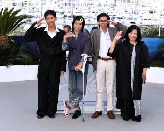 77th Cannes Film Festival 2024, Photocall film The Village Next To Paradise Cannes, 77th Cannes Film Festival 2024 Photocall film The Village Next To Paradise In the photo: Dao Duy Bao Dinh, Pháº¡m Thanh Hai, Le Viet Tung, Nguyen Thi Nga Cannes France  Copyright: xIPA ABACAx