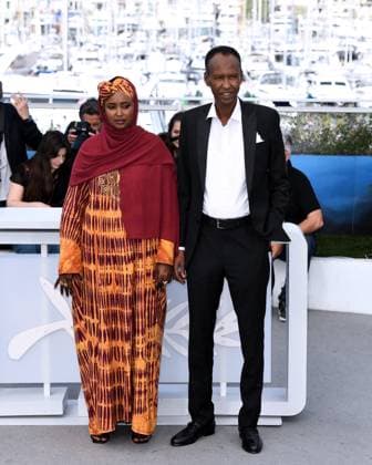 77th Cannes Film Festival 2024, Photocall film The Village Next To Paradise Cannes, 77th Cannes Film Festival 2024 Photocall film The Village Next To Paradise In the photo: Anab Ahmed Ibrahim, Ahmed Ali Farah Cannes France  Copyright: xIPA ABACAx