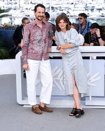 Cannes, France: Cannes, 77th Cannes Film Festival 2024 Photocall film Maria In the photo: Co leste Brunnquell, Jonathan Couzinio Cannes France  - ZUMAp169 20240522_zea_p169_086 Copyright: xAlbertoxTerenghix