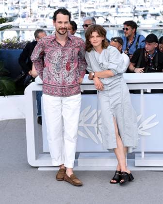 Cannes, France: Cannes, 77th Cannes Film Festival 2024 Photocall film Maria In the photo: Co leste Brunnquell, Jonathan Couzinio Cannes France  - ZUMAp169 20240522_zea_p169_087 Copyright: xAlbertoxTerenghix