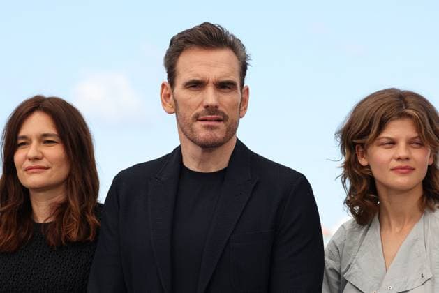 Cannes - Maria Photocall Jessica Palud, Matt Dillon, CÃ leste Brunnquell attend the Maria (Being Maria) Photocall at the 77th annual Cannes Film Festival at Palais des Festivals on May 22, 2024 in Cannes, France. Photo by Shootpix ABACAPRESS.COM Cannes France  Copyright: xShootpix ABACAx