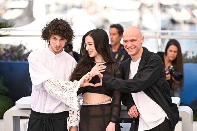 May 22, 2024, Cannes, Cannes, France: MARK EYDELSHTEYN, MIKEY MADISON and JURIJ BORISOV attend the Anora Photocall at the 77th annual Cannes Film Festival at Palais des Festivals on May 22, 2024 in Cannes, France. Cannes France - ZUMAk160 20240522_zip_k160_006 Copyright: xStefanosxKyriazisx