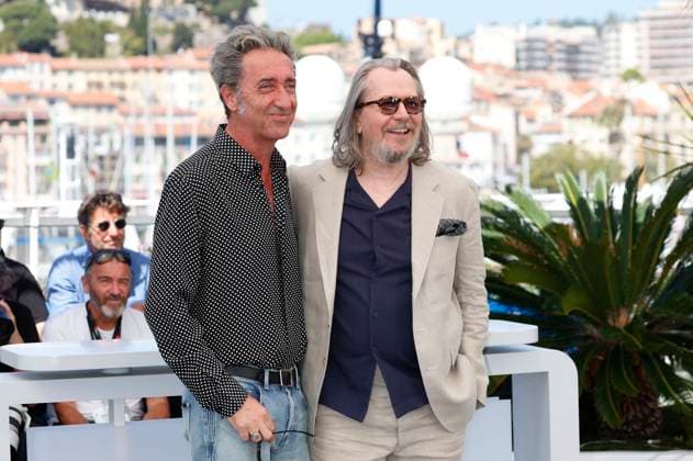 Paolo Sorrentino and Gary Oldman at the photocall for the feature film Parthenope at the Festival de Cannes 2024 77 Cannes International Film Festival at the Palais des Festivals Cannes, 22 05 2024 Foto:xD.xBedrosianx xFuturexImagex parthenope_4540