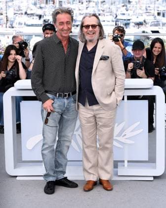 77th Cannes Film Festival 2024, Photocall film Parthenope Cannes, 77th Cannes Film Festival 2024 Photocall film Parthenope In the photo: Paolo Sorrentino, Gary Oldman Cannes France  Copyright: xIPA ABACAx