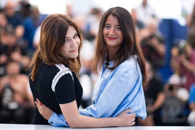 Entertainment Bilder des Tages Cannes Maria Photocall Jessica Palud and Vanessa Schneider attending the Maria Photocall as part of the 77th Cannes International Film Festival in Cannes, France on May 22, 2024. Photo by Aurore Marechal ABACAPRESS.COM Cannes France  Copyright: xMarechalxAurore ABACAx