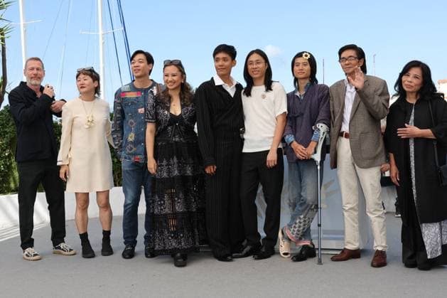 Cannes - Viet And Nam Photocall Bradley Liew, Bianca Balbuena, Dao Duy Bao Dinh, Minh Quy Truong, Pháº¡m Thanh Hai, Le Viet Tung and Nguyen Thi Nga attend the Viet And Nam Photocall at the 77th annual Cannes Film Festival at Palais des Festivals on May 22, 2024 in Cannes, France Photo by Shootpix ABACAPRESS.COM Cannes France  Copyright: xShootpix ABACAx