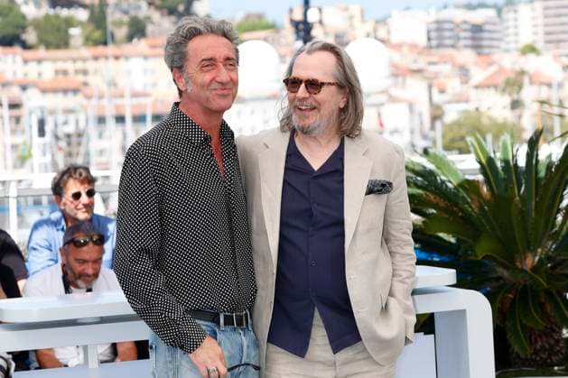 May 22, 2024: Paolo Sorrentino and Gary Oldman pose at the photo call of Parthenope during the 77th Cannes Film Festival at Palais des Festivals in Cannes, France, on 22 May 2024. Photo: - ZUMAm179 20240522_zep_m179_012 Copyright: xAlecxMichaelx